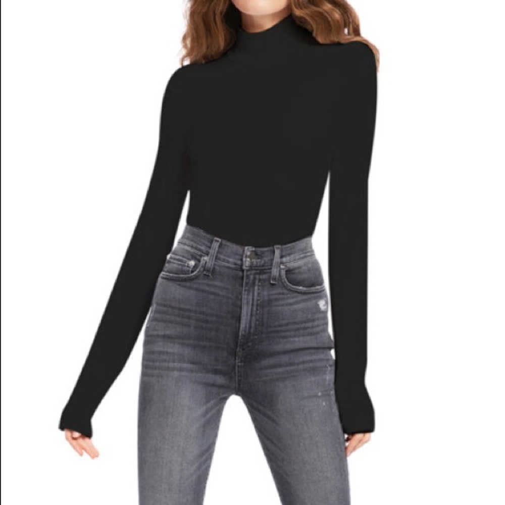 Alice & Olivia Garrison Slim Mock Top